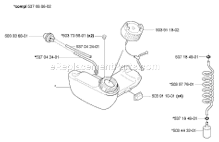 Page J Diagram and Parts List for 326 HDA 55x 2005-10 Husqvarna Hedge Trimmer