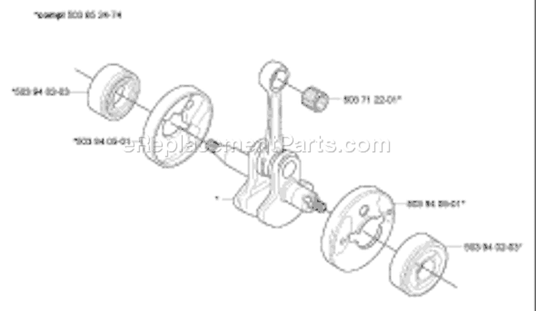 Page F Diagram and Parts List for 326 HDA 55x 2005-10 Husqvarna Hedge Trimmer