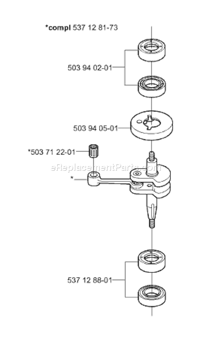 Page F Diagram and Parts List for 326 HD 60 X-Series 2002-02 Husqvarna Hedge Trimmer
