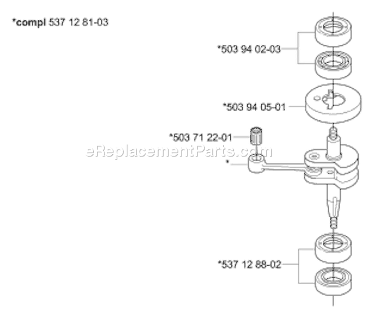 Page F Diagram and Parts List for 326 HD 60x 2006-07 Husqvarna Hedge Trimmer
