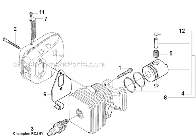 Page L Diagram and Parts List for 326 HD 75 X-Series 2002-02 Husqvarna Hedge Trimmer