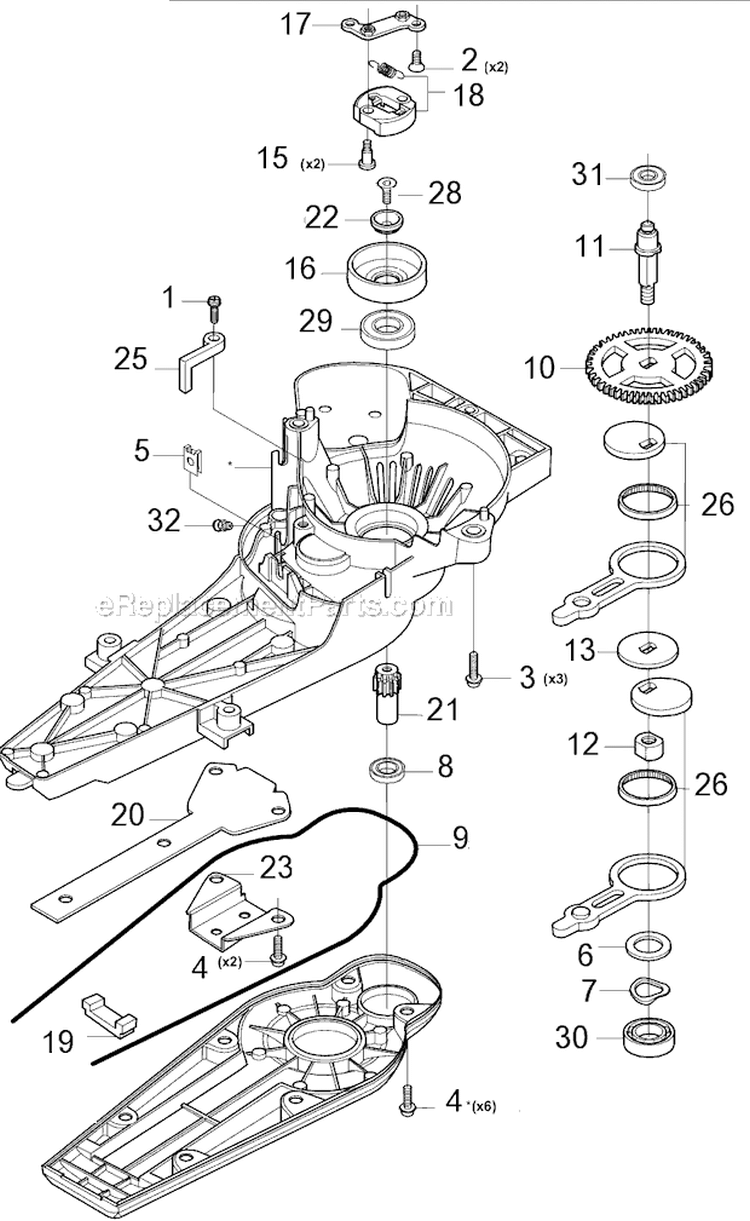 Page I Diagram and Parts List for 326 HD 75 X-Series 2002-02 Husqvarna Hedge Trimmer