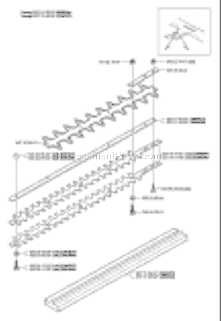 Page G Diagram and Parts List for 326 HD 75 X-Series 2003-01 Husqvarna Hedge Trimmer