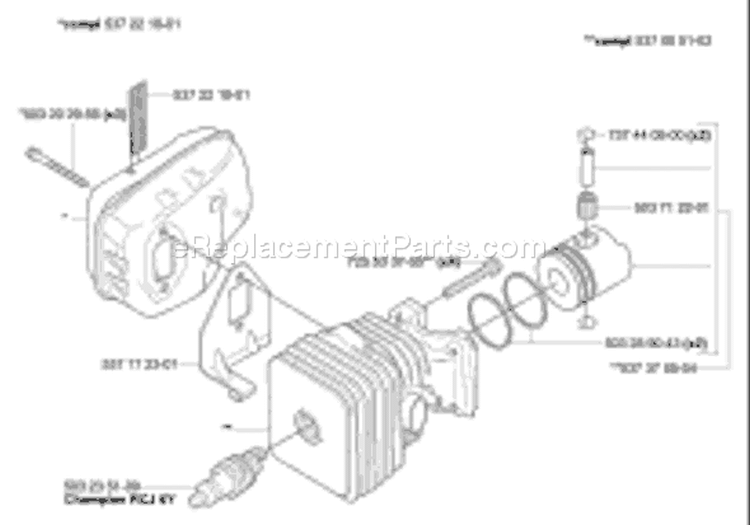 Page L Diagram and Parts List for 326 HD 75x 2006-07 Husqvarna Hedge Trimmer