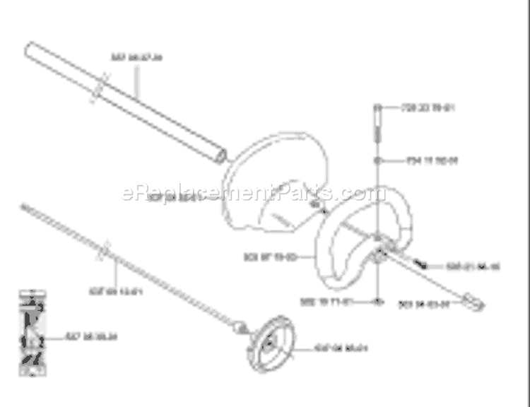 Page L Diagram and Parts List for 326HE3 326 HE 3 E-tech 2 -2001-09 Husqvarna Hedge Trimmer