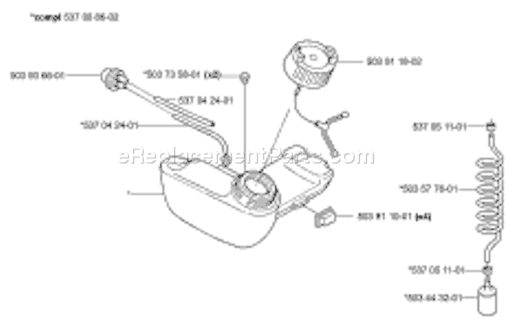 Page H Diagram and Parts List for 326HE3 326 HE 3 E-tech 2 -2001-09 Husqvarna Hedge Trimmer