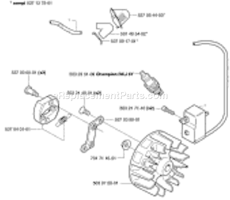 Page K Diagram and Parts List for 326 HDA 55 X-Series 2003-01 Husqvarna Hedge Trimmer