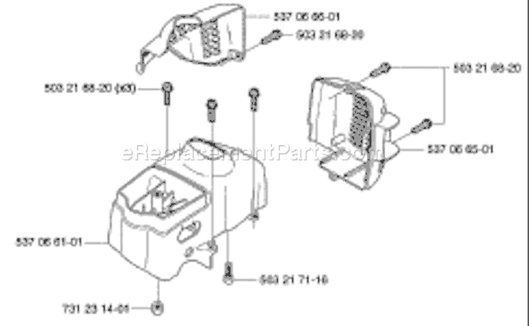 Page D Diagram and Parts List for 326 HDA 55 X-Series 2003-01 Husqvarna Hedge Trimmer