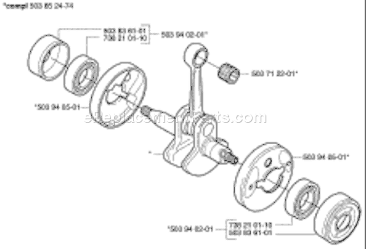 Page F Diagram and Parts List for 326 HDA 55 X-Series 2003-01 Husqvarna Hedge Trimmer