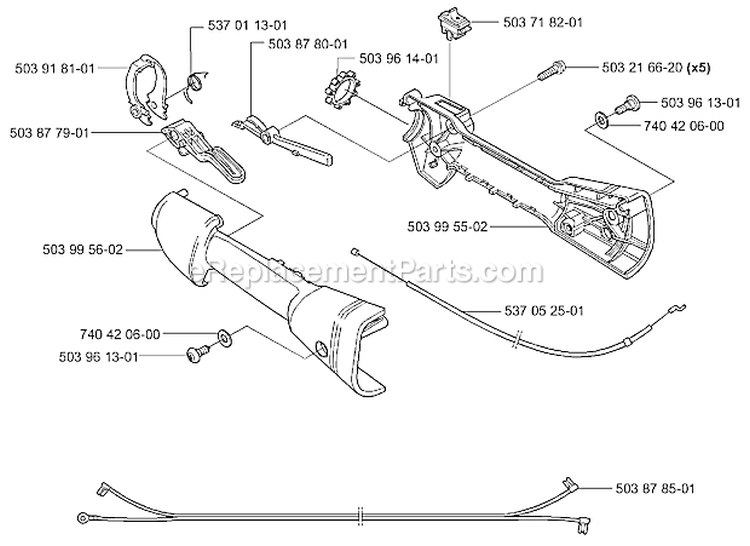 Page N Diagram and Parts List for 326 HE 3 X-Series 2004-01 Husqvarna Hedge Trimmer