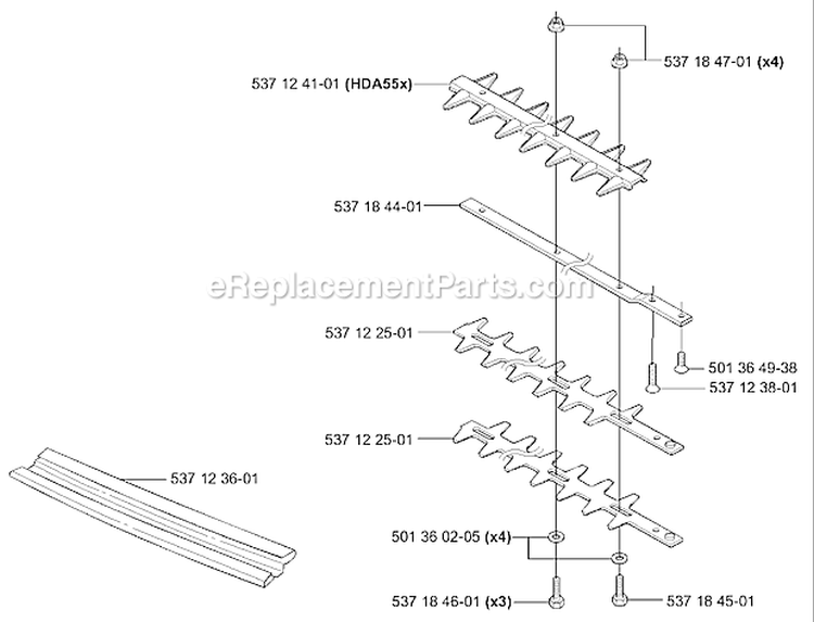 Page G Diagram and Parts List for 326 HE 3 X-Series 2004-01 Husqvarna Hedge Trimmer