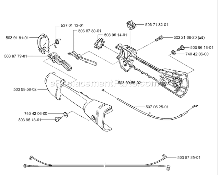 Page N Diagram and Parts List for 326HE4 326 HE 4 E-tech 2 -2001-09 Husqvarna Hedge Trimmer