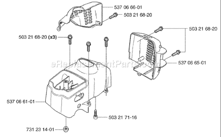 Page D Diagram and Parts List for 326 HE 4 X-Series 2003-01 Husqvarna Hedge Trimmer