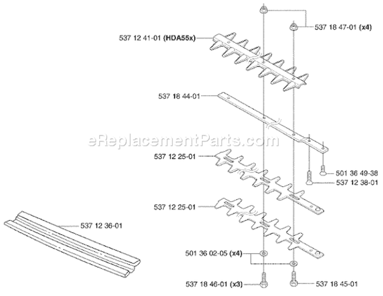Page G Diagram and Parts List for 326 HE 4 X-Series 2003-01 Husqvarna Hedge Trimmer