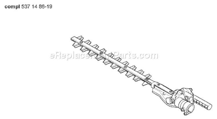 Page H Diagram and Parts List for 326 HE 4x 2005-10 Husqvarna Hedge Trimmer