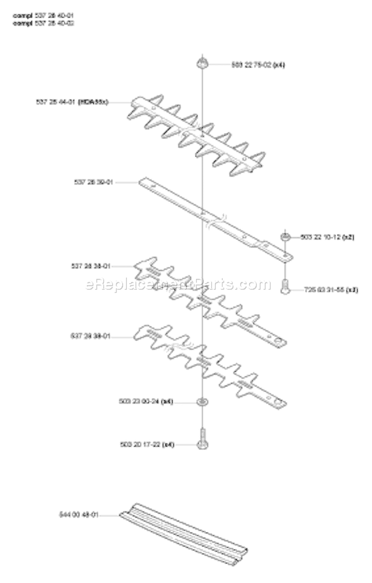 Page I Diagram and Parts List for 326 HE 3x 2005-10 Husqvarna Hedge Trimmer