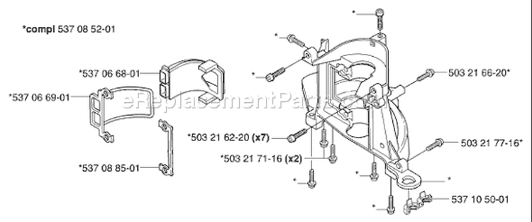 Page D Diagram and Parts List for 326 HS 75 X-Series 2002-01 Husqvarna Hedge Trimmer