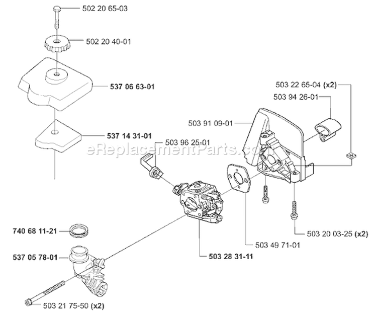 Page C Diagram and Parts List for 326LX 326 LX 2001-03 Husqvarna Trimmer