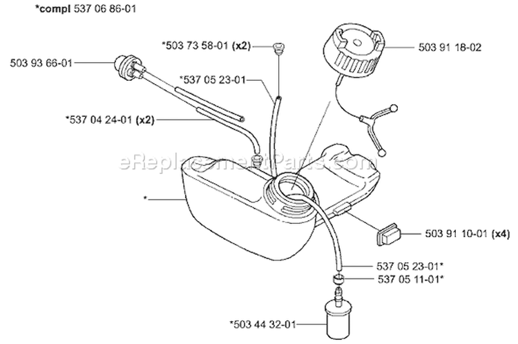 Page I Diagram and Parts List for 326LX 326 LX 2001-03 Husqvarna Trimmer