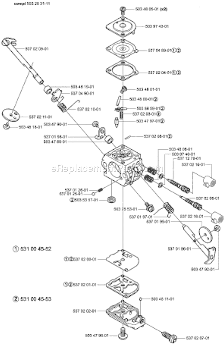 Page C Diagram and Parts List for 326P4 326 P4 2004-06 Husqvarna Pole Saw