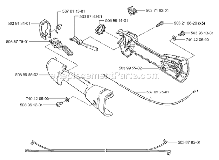 Page N Diagram and Parts List for 326 P4 X-Series 2001-09 Husqvarna Pole Saw