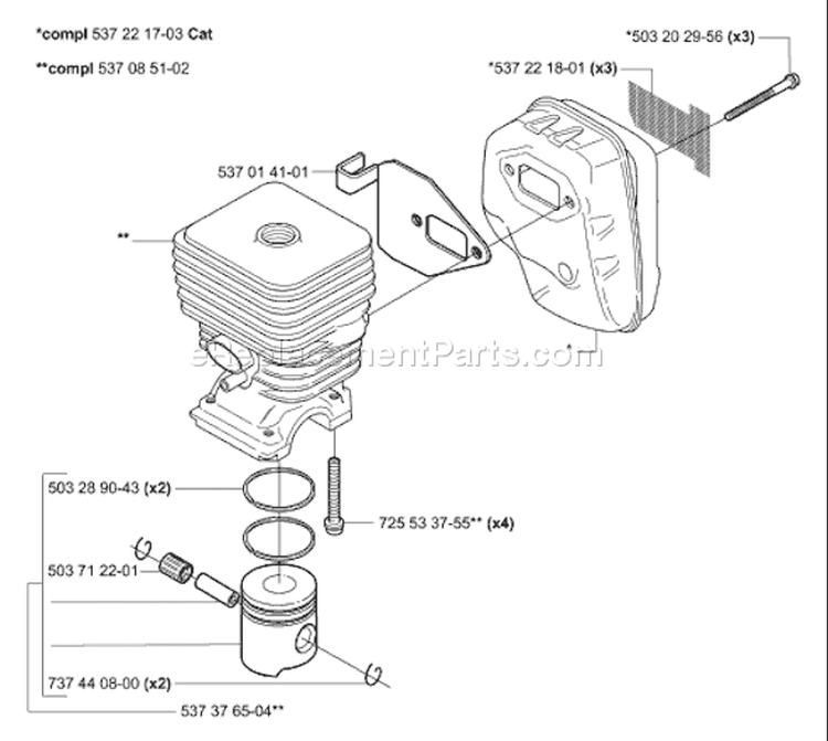 Page I Diagram and Parts List for 326 P5 X-Series 2006-07 Husqvarna Pole Saw