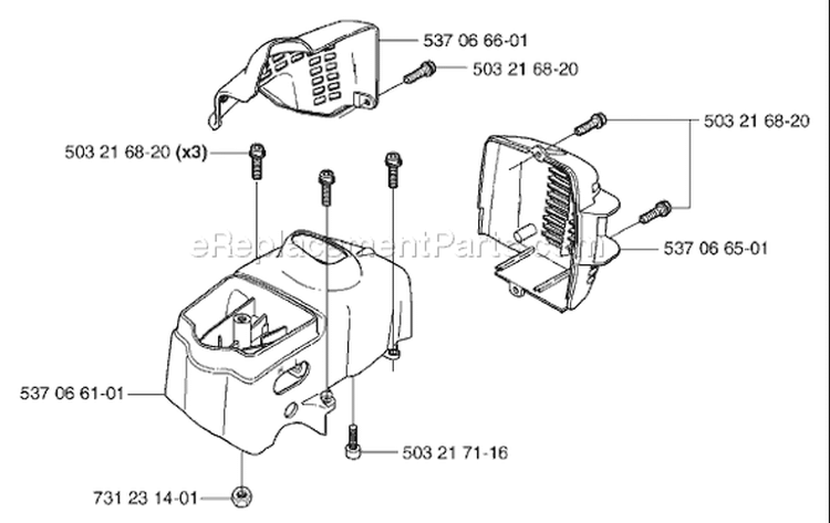 Page D Diagram and Parts List for 326SX 326 SX 2002-10 Husqvarna Sweeper