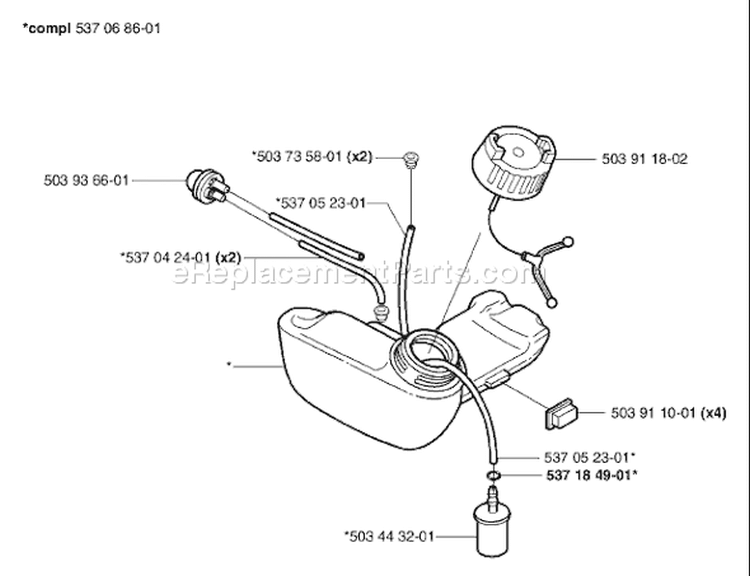 Page G Diagram and Parts List for 326SX 326 SX 2002-10 Husqvarna Sweeper