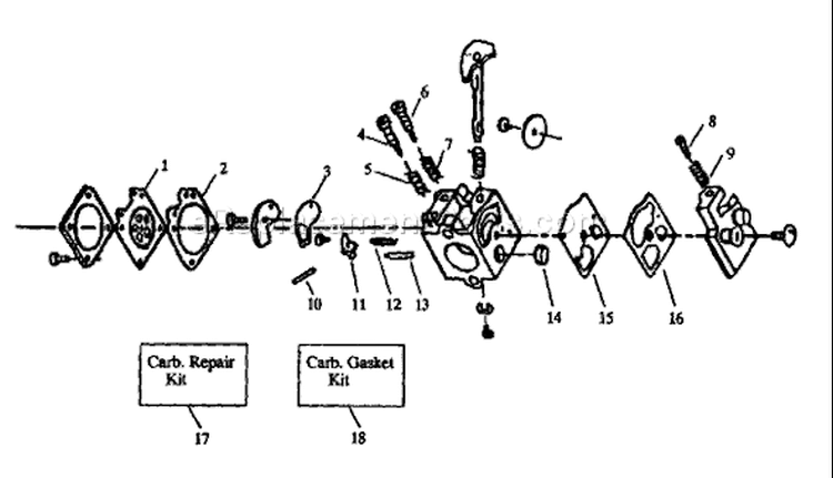 Page A Diagram and Parts List for 32LCN 32 LCN 1991-01 Husqvarna Trimmer