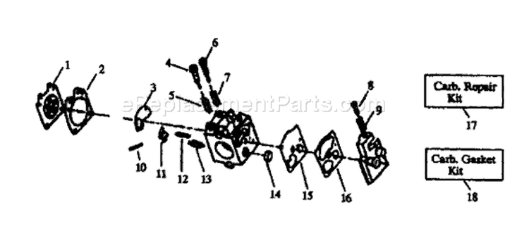 Page A Diagram and Parts List for 32RLC 32 RLC 1990-01 Husqvarna Trimmer