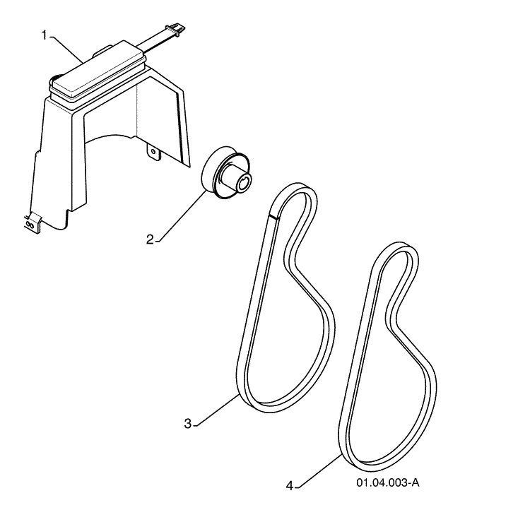 Belts Diagram and Parts List for 924SB (96193003501)(2008-10) Husqvarna Snow Blower