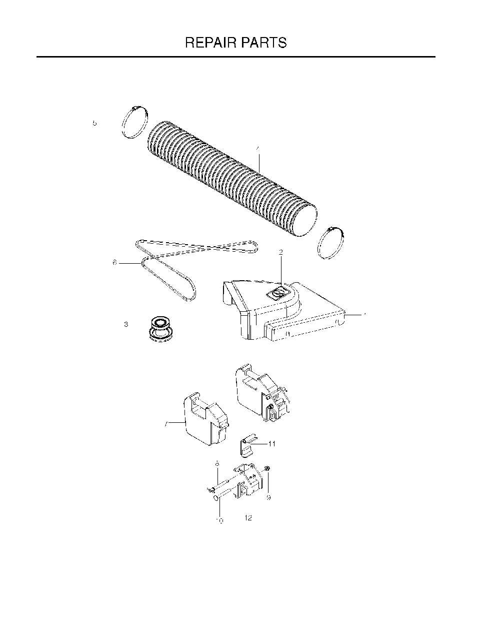 Repair Parts Diagram and Parts List for P-ZT48 966656601 Husqvarna Lawn Tractor Accessories