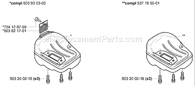 Page I Diagram and Parts List for 334T 334 T 2003-11 Husqvarna Chainsaw