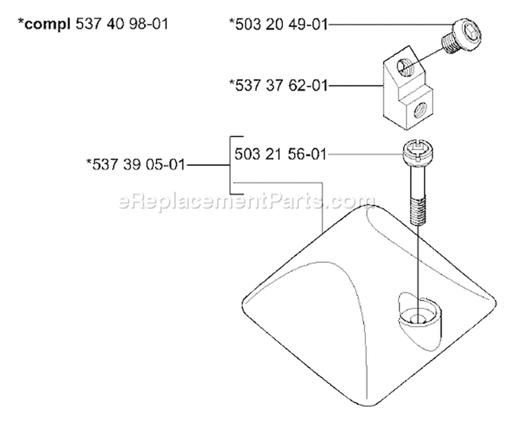 Page K Diagram and Parts List for 334T 334 T 2006-01 Husqvarna Chainsaw