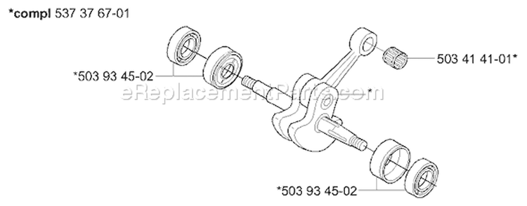 Page F Diagram and Parts List for 334T 334 T 2006-01 Husqvarna Chainsaw