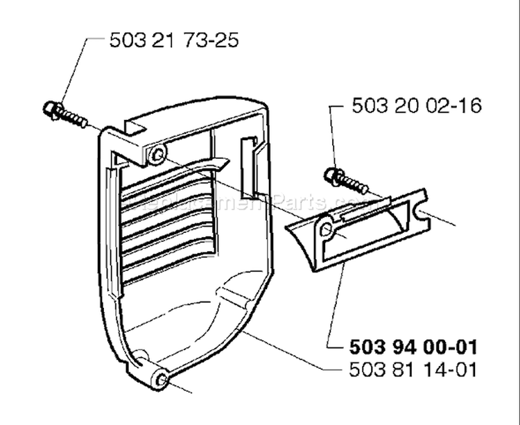 Page C Diagram and Parts List for 335XPT 335 XPT 1999-03 Husqvarna Chainsaw