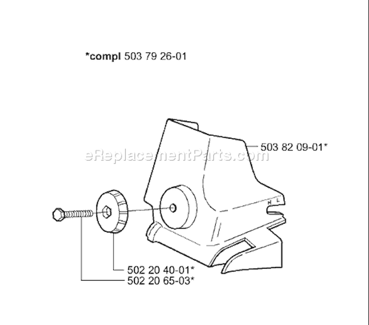 Page B Diagram and Parts List for 335XPT 335 XPT 2001-05 Husqvarna Chainsaw