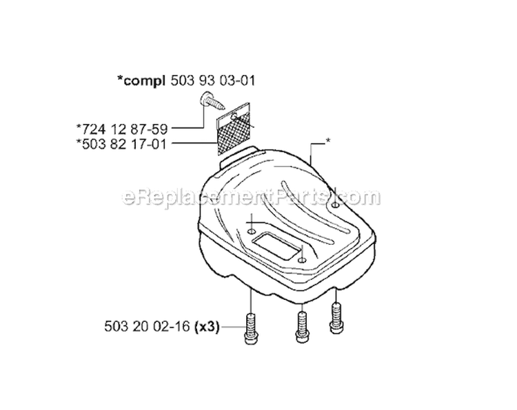 Page I Diagram and Parts List for 335XPT 335 XPT 2001-05 Husqvarna Chainsaw
