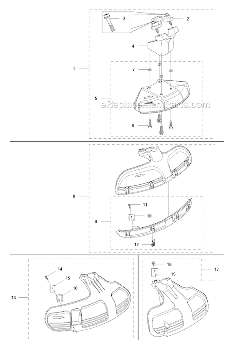 Accessories 2 Diagram and Parts List for 336FRD 2011-02 Husqvarna Brush Cutter