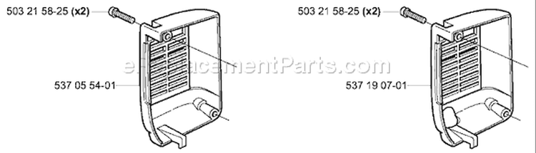 Page K Diagram and Parts List for 336 2005-03 Husqvarna Chainsaw