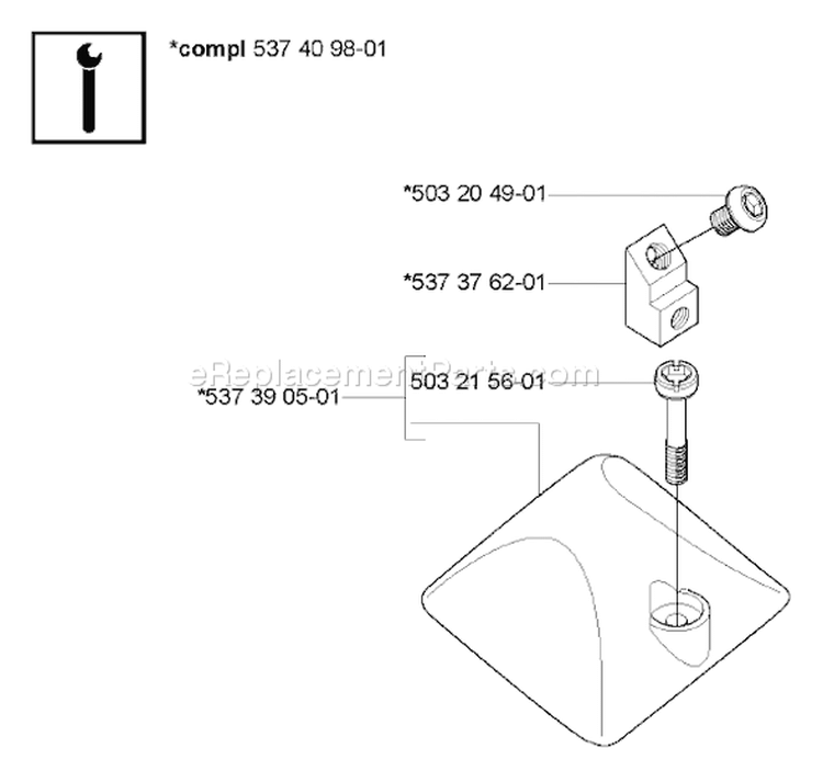 Page K Diagram and Parts List for 338XPT 338 XPT 2005-03 Husqvarna Chainsaw