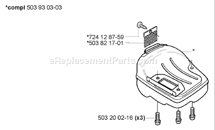 Page I Diagram and Parts List for 338XPT 338 XPT 2005-03 Husqvarna Chainsaw