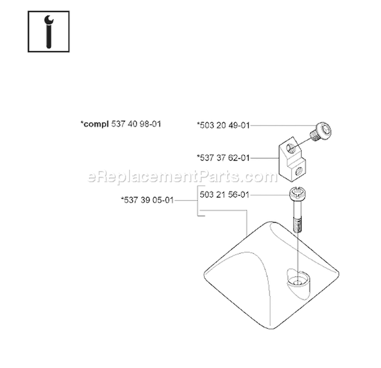 Page J Diagram and Parts List for 338XPT 338 XPT 2006-09 Husqvarna Chainsaw