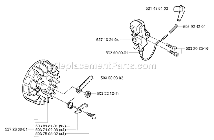 Page G Diagram and Parts List for 339XPT 339 XPT 2005-03 Husqvarna Chainsaw