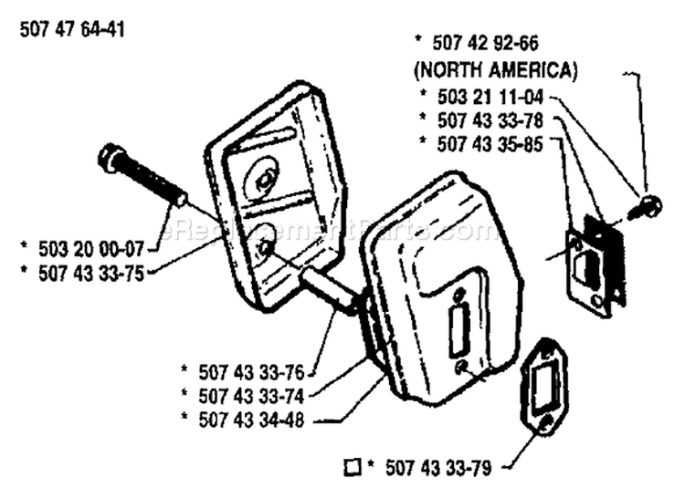 Page I Diagram and Parts List for 33 1989-05 Husqvarna Chainsaw