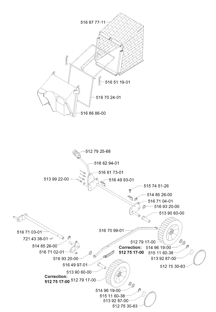 Wheels And Tires 6 Diagram and Parts List for 46 ROYAL Husqvarna Lawn Mower
