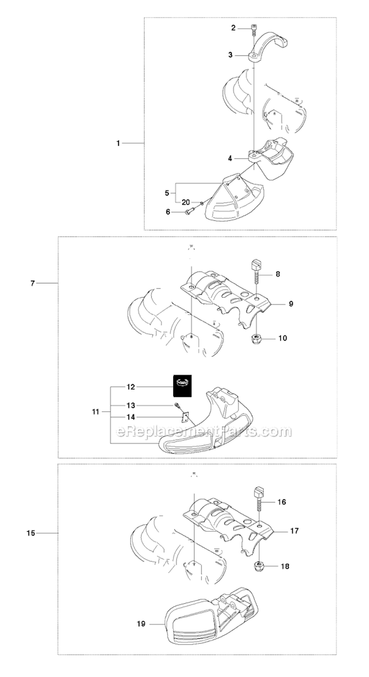Accessories 2 Diagram and Parts List for 343FR 2010-09 Husqvarna Brush Cutter