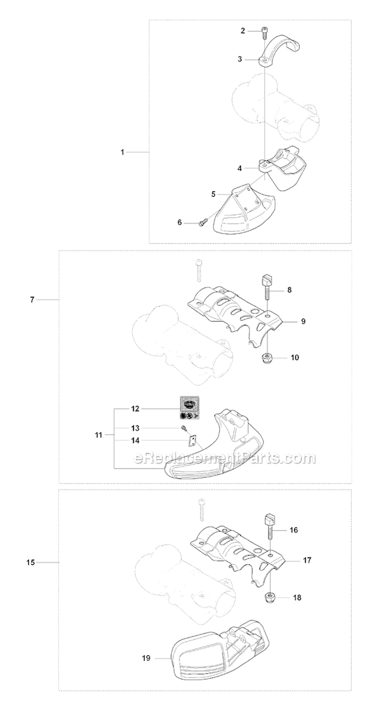Accessories 3 Diagram and Parts List for 343F 2008-05 Husqvarna Brush Cutter