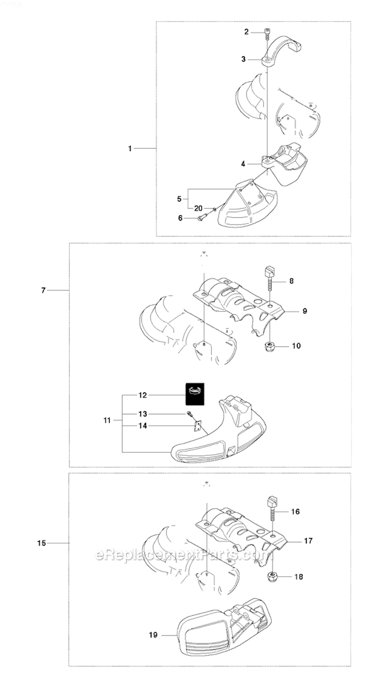 Accessories 2 Diagram and Parts List for 343R 2010-09 Husqvarna Brush Cutter