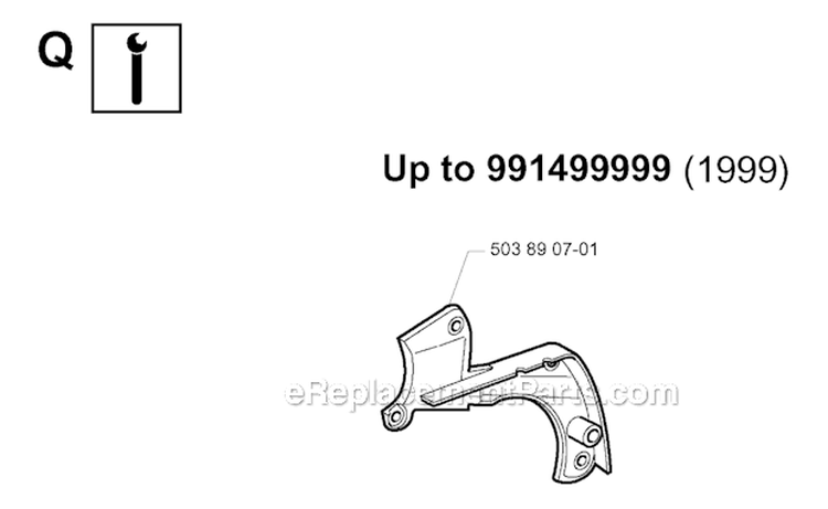 Service Updates Diagram and Parts List for 345EPA 1999-09 Husqvarna Chainsaw